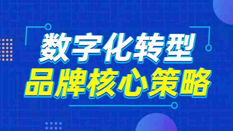 數字化轉型 品牌核心策略線(xiàn)上課程